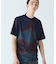 オンブレテキスタイルクルーネック半袖Tシャツ