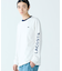 ヘビーウェイトスリーブプリント ロングリブスリーブTシャツ