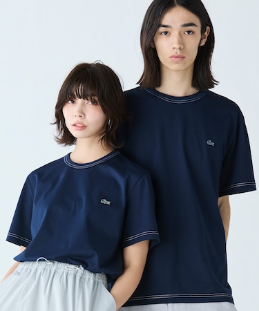 配色ステッチTシャツ