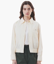 クロップド丈 ウエストシャーリングシャツ ショートブルゾン
