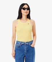 ワンポイントロゴ エッセンシャルリブニットタンクトップ