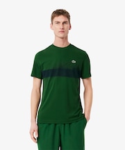 UPF50 UVカット『ジョコビッチ』コートラインウルトラドライ鹿の子地Tシャツ