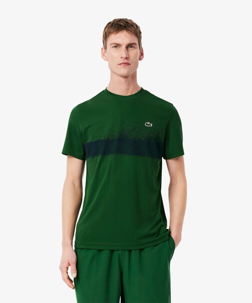 UPF50 UVカット『ジョコビッチ』コートラインウルトラドライ鹿の子地Tシャツ