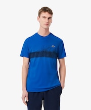UPF50 UVカット『ジョコビッチ』コートラインウルトラドライ鹿の子地Tシャツ