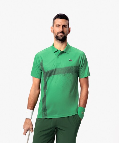 『ジョコビッチ』コートラインシームレスポロシャツ