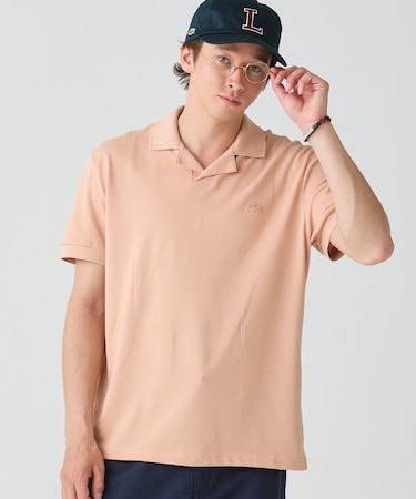 オープンカラーポロシャツ