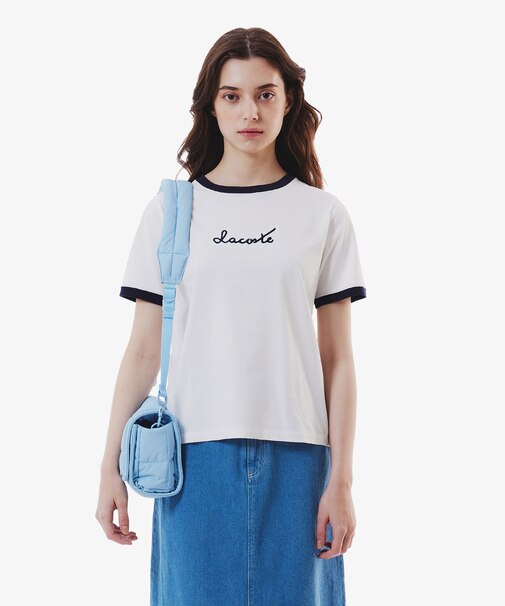 ステッチネーミングリンガーTシャツ