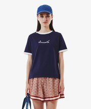 ステッチネーミングリンガーTシャツ