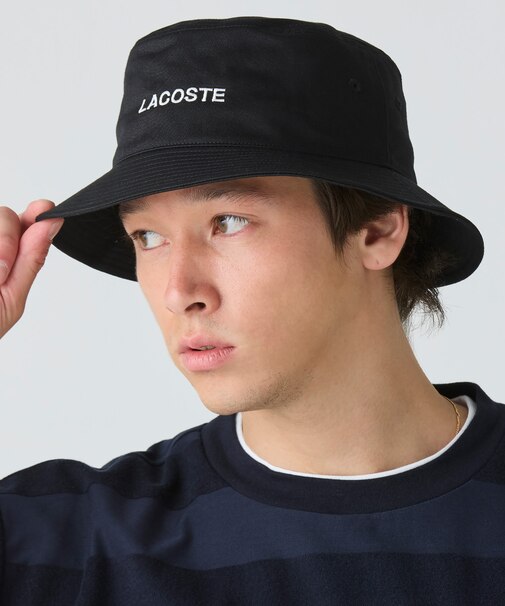 ブランドロゴステッチバケットハット