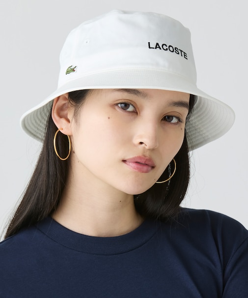 ブランドロゴステッチバケットハット