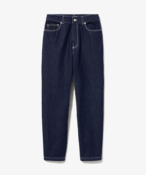 プレーンデニム テーパードパンツ