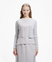 UVカット クールマックスリブニットカーディガン