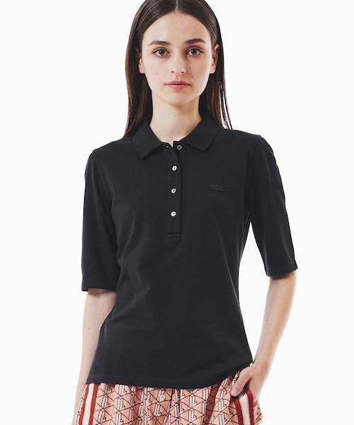 スリムフィットハーフスリーブポロシャツ｜ラコステの通販｜&mall