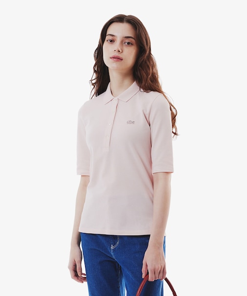 スリムフィットハーフスリーブポロシャツ