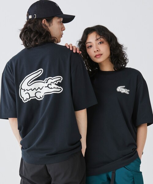 オンライン限定】LACOSTE オーバーサイズ バック プリント Tシャツ