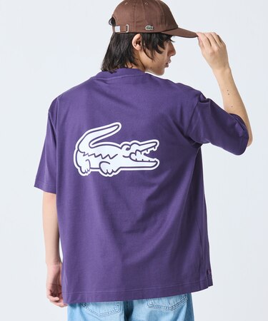 【オンライン限定】LACOSTE オーバーサイズ バック プリント Tシャツ