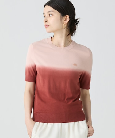 グラデーションニットTシャツ