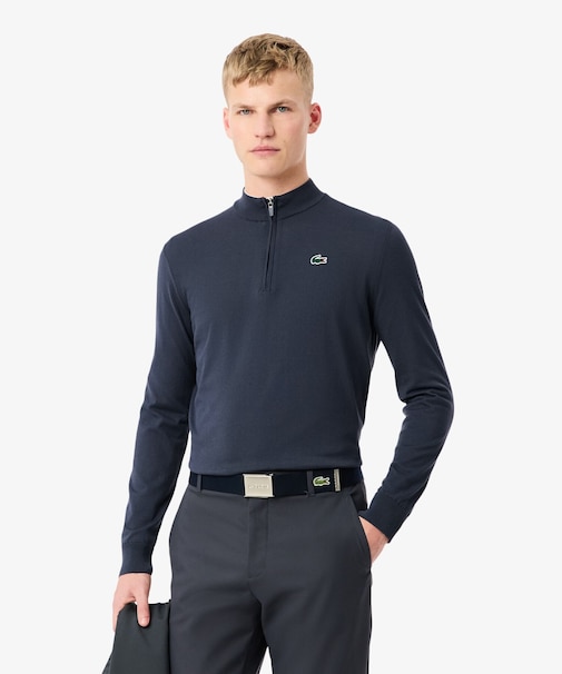 ヒートレギュレーティングハーフジップゴルフニット