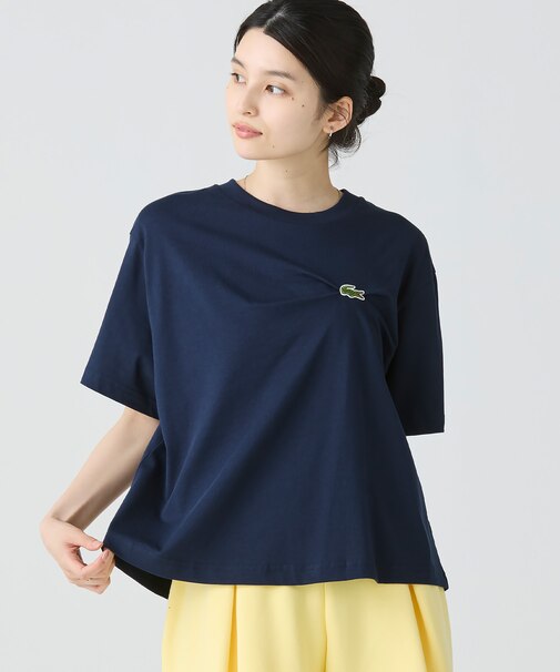 ワニロゴプリーツオーバーサイズフィットTシャツ