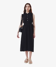 ノースリーブポロドレス / マキシ丈ワンピース