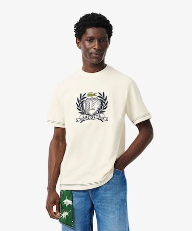 ハンドステッチ風フレンチグラフィックTシャツ