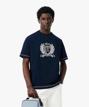 ハンドステッチ風フレンチグラフィックTシャツ