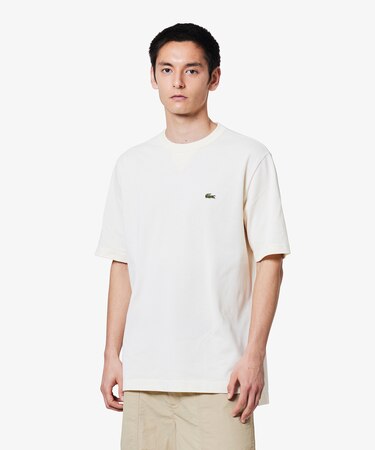 L.12.12アレンジ ガゼット付き鹿の子地Tシャツ