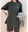 L.12.12アレンジ ガゼット付き鹿の子地Tシャツ