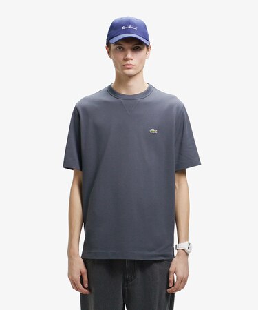 L.12.12アレンジ ガゼット付き鹿の子地 半袖Tシャツ