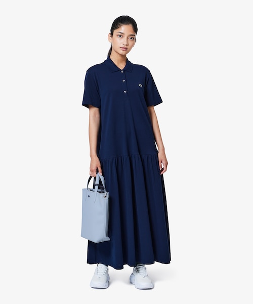 Sheer Knit Paneled Shirt Dress - F8698｜フレッドペリーの通販