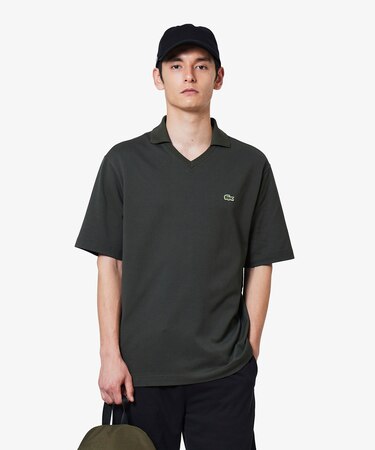 L.12.12アレンジ スキッパーネックポロシャツ