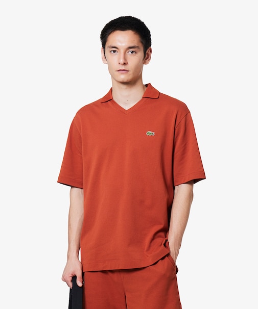 L.12.12アレンジ スキッパーネックポロシャツ