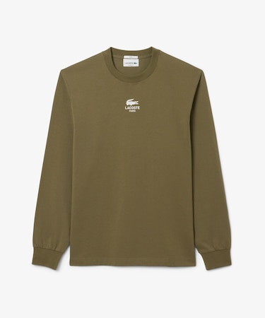 ワンポイントプリントロングスリーブTシャツ