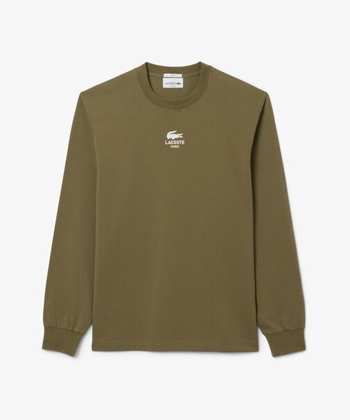 ワンポイントプリントロングスリーブTシャツ