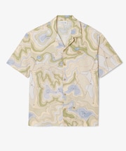 シーズナルテキスタイルオープンカラーシャツ