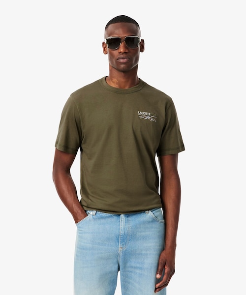 シャンタコバックプリントTシャツ｜ラコステの通販｜&mall（アンド