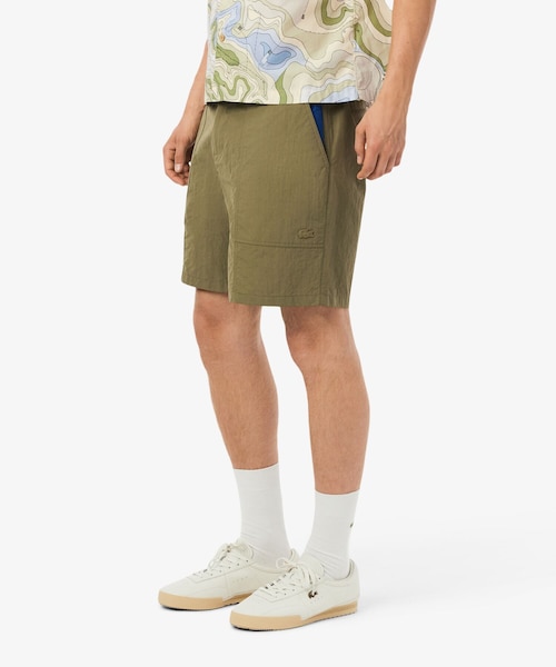 ラコステ（LACOSTE）/撥水・防風・軽量ファブリック ワークナイロンショーツ / ハーフパンツ 撥水・防風・軽量ファブリック ワークナイロンショーツ / ハーフパンツ