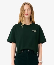 ネーム＆ワニロゴパッチクロップド半袖Tシャツ