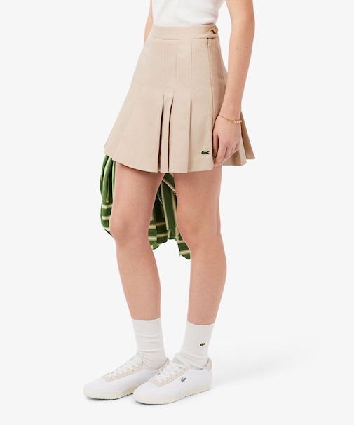 ストレッチコットンプリーツスカート