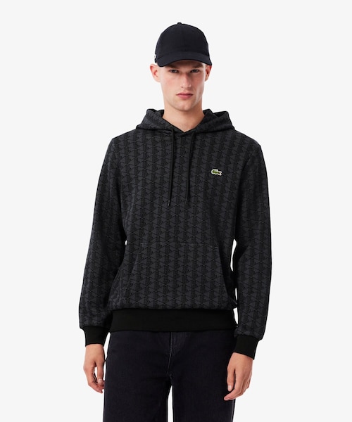 LACOSTE　モノグラム ジップアップフーディー　36(日本サイズM) モノグラムジャカードフーディー SF7606 - ラコステ（LACOSTE