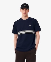 フロントボーダーフレンチメイド鹿の子Tシャツ