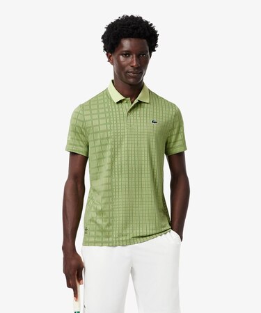 『ダニール・メドベージェフ』オールオーバーラケットプリントドライポロシャツ