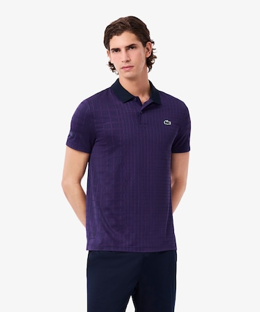 『ダニール・メドベージェフ』オールオーバーラケットプリントドライポロシャツ