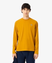 ラコステゴルフバックプリントウルトラドライロングスリーブTシャツ