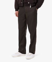 ウールブレンドヘリンボーンパンツ