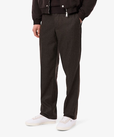 ウールブレンドヘリンボーンパンツ