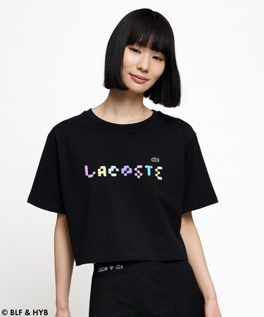 発泡プリントクロップド Tシャツ
