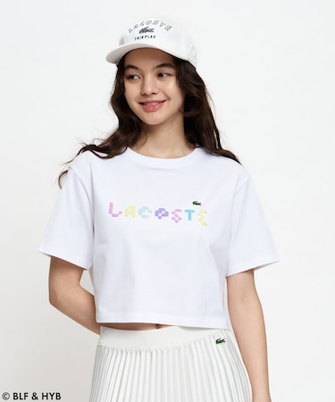 発泡プリントクロップド Tシャツ