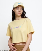 発泡プリントクロップド Tシャツ