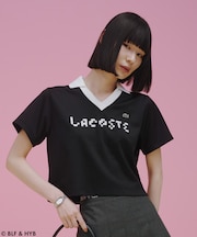 厚盛りプリントクロップドゲーム　ポロシャツ